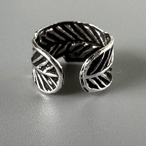 Sterling Silver Leaf Ear Cuff - Picture 8 of 8
